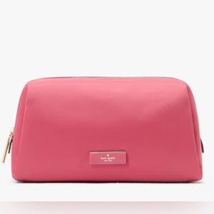 Kate Spade | Carter Nylon Cosmetic Pouch in Rose Oil NWT